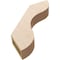 Ekena Millwork 3-inch W x 16-inch D x 16-inch H Carmel Rough Cedar Woodgrain TimberThane Knee Brace, Primed BRCUR03X16X16CARRCPR - alternate 3